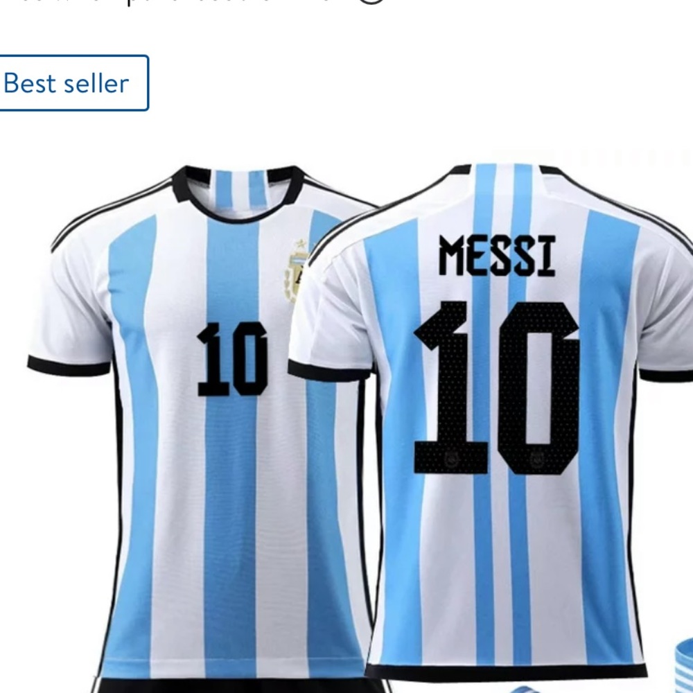 Adidas number 10 Lionel Messi World Cup FIFA JERSEY,S AEROREADY